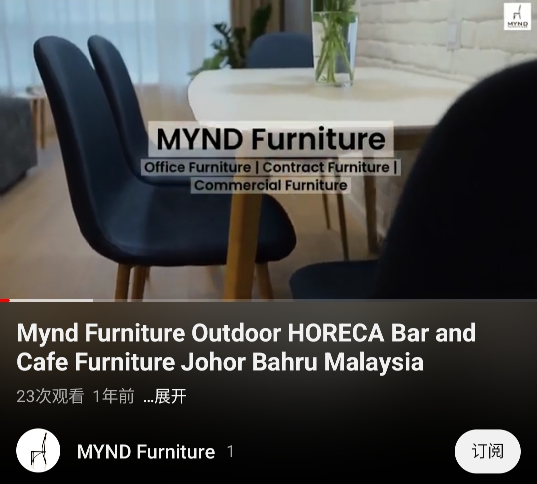 Mynd Furniture Outdoor HORECA Bar and Cafe Furniture Johor Bahru Malaysia